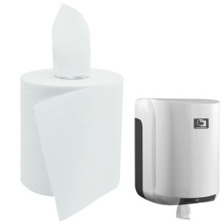 PALETTE OUATE 450 MULTI BLANCHE GAUFREE 2 PLIS