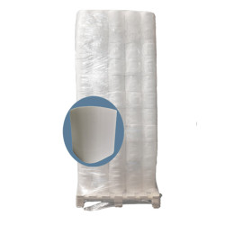 PALETTE OUATE 450 MULTI BLANCHE GAUFREE 2 PLIS