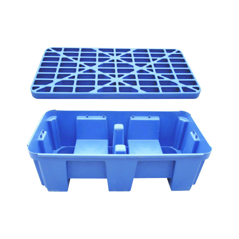 BAC DE RÉTENTION CLIPSABLE PEHD POUR 2 FÛTS DE 220 L