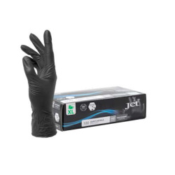 GANTS NITRILE NOIR NON POUDRES ÉPAIS