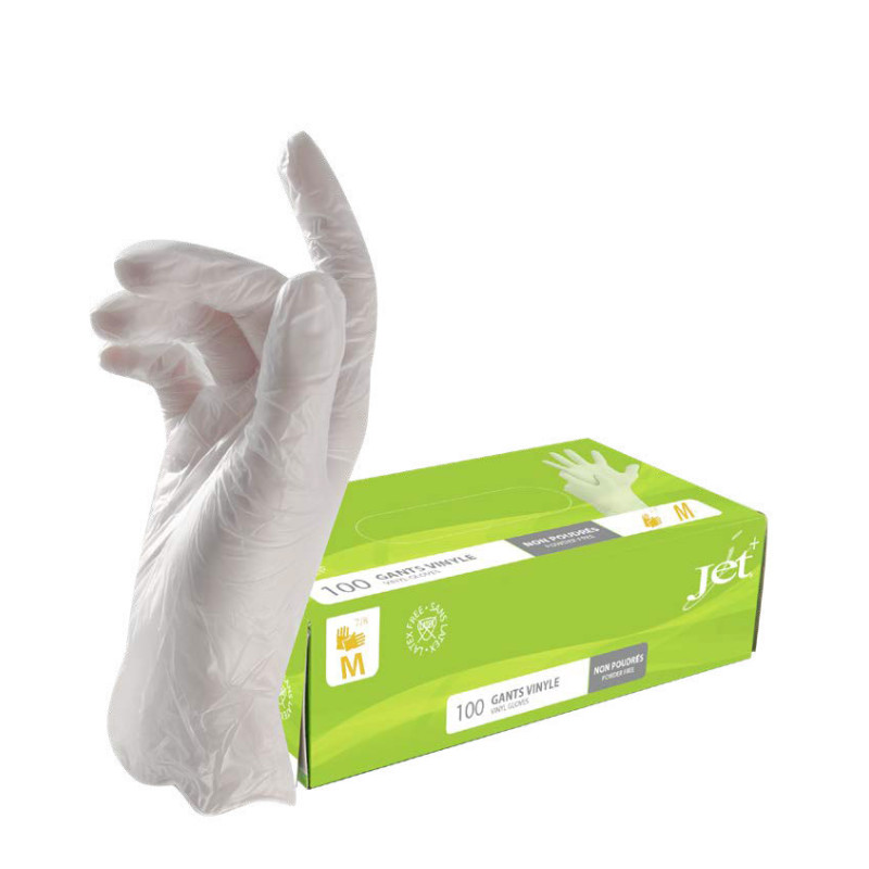 GANTS VINYLE NATUREL NON POUDRÉS