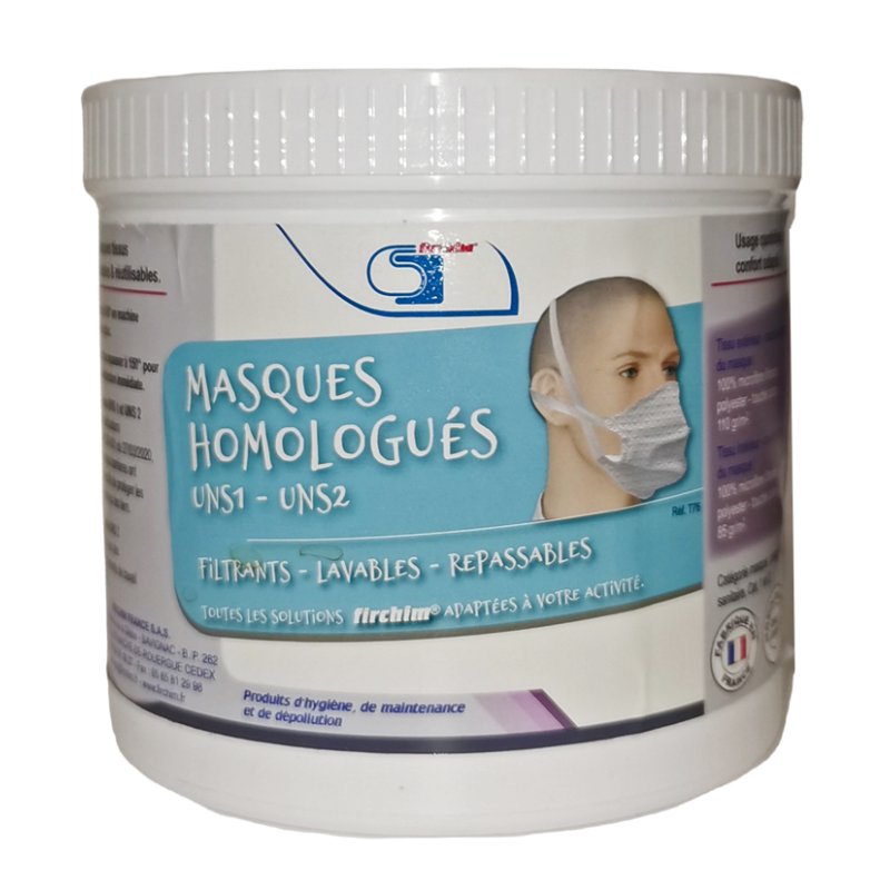 MASQUES HOMOLOGUÉS FILTRANTS LAVABLES